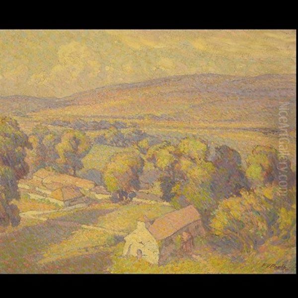 View From The Hill Oil Painting by Frederic Victor Poole