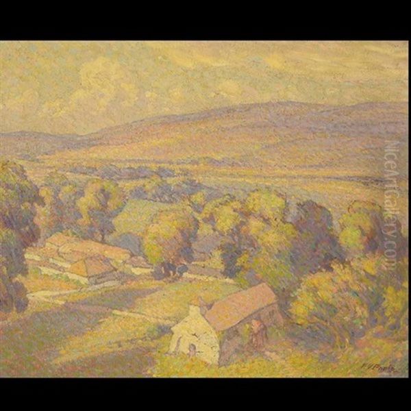 View From The Hill Oil Painting by Frederic Victor Poole