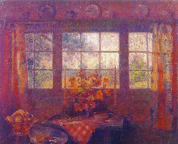 The Kitchen Window Oil Painting by Frederic Victor Poole