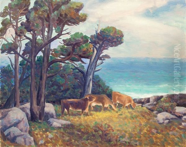 Pastoral Scene Oil Painting by Horatio Nelson Poole