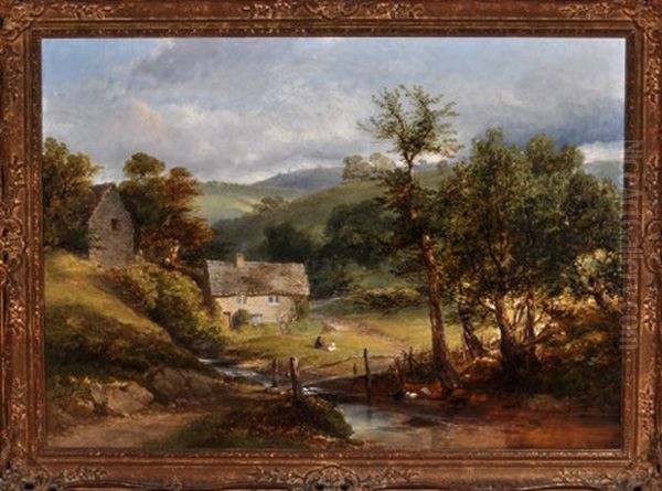 View Between Norton And Sheffield Oil Painting by James Poole