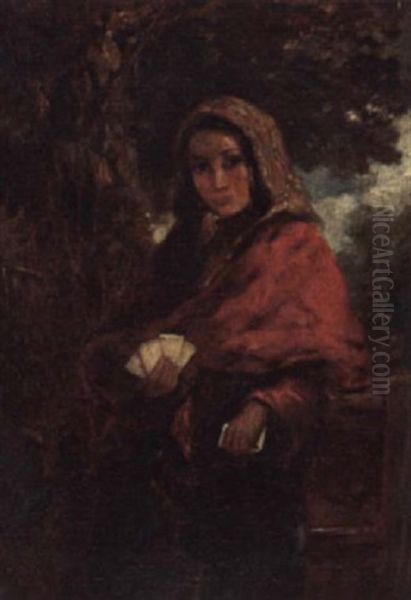 Gypsy Girl Oil Painting by Paul Falconer Poole