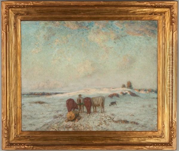 Winter Morning Oil Painting by Henry Rankin Poore