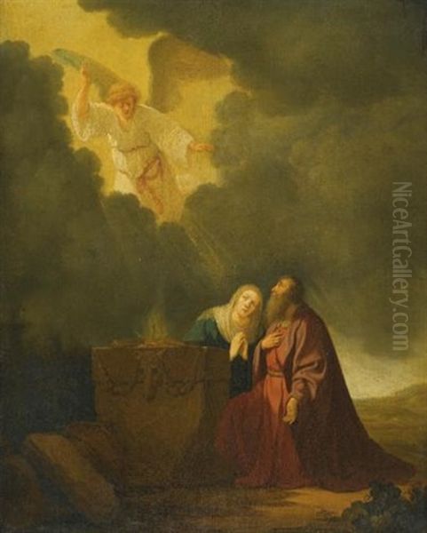 The Sacrifice Of Manoah Oil Painting by Willem De Poorter