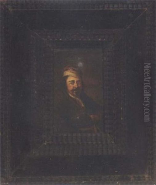 Portrait Of A Man Wearing A Cap Oil Painting by Willem De Poorter