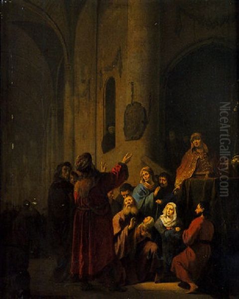 Le Presentation De Jesus Au Temple Oil Painting by Willem De Poorter