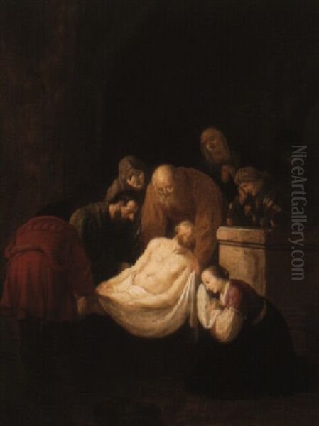 The Entombment Oil Painting by Willem De Poorter