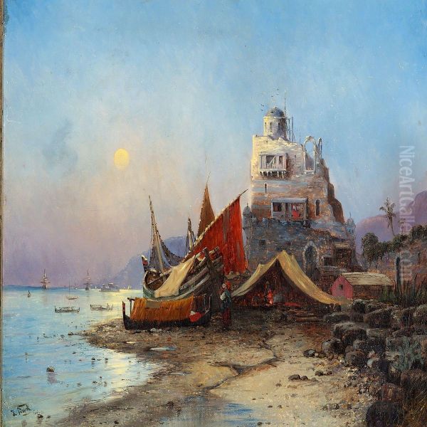 Am Bosporus Oil Painting by Hans Bohrdt