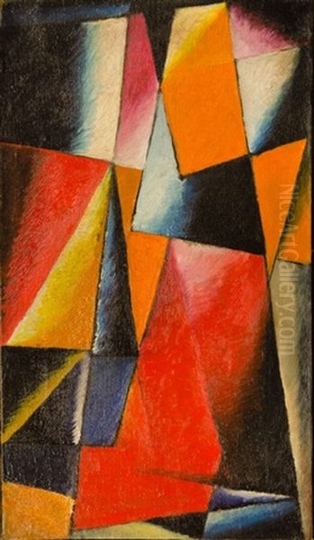 Abstraction Oil Painting by Lyubov Popova