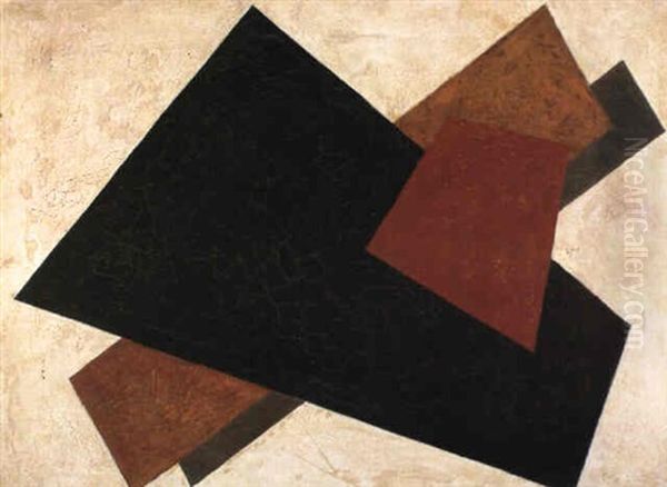 Suprematist Composition Oil Painting by Lyubov Popova