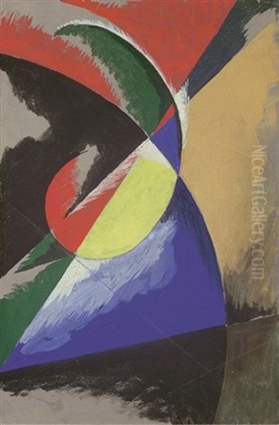 Architektonische Komposition Oil Painting by Lyubov Popova