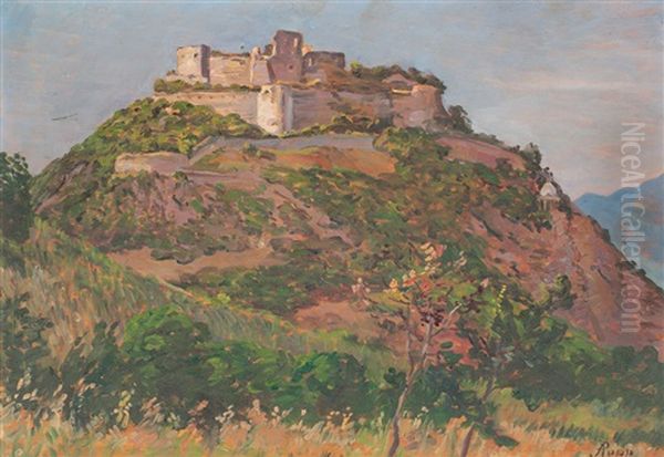 Landscape With The Fortress Of Deva by Alexandru Popp