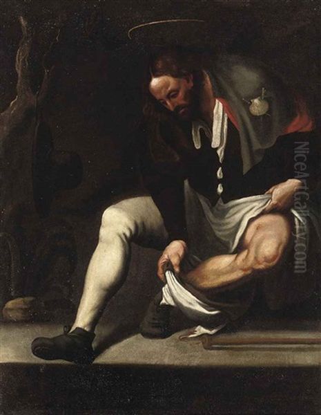 Saint Roch Oil Painting by  Pordenone (Giovanni Antonio)