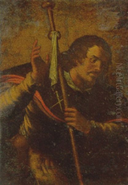 San Giacomo Pelligrino Oil Painting by  Pordenone (Giovanni Antonio)