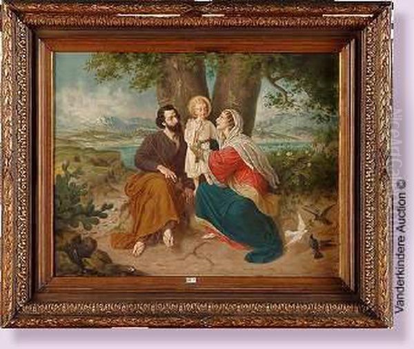 La Sainte Famille Oil Painting by C. Bohuny