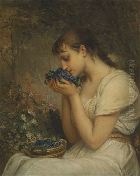 Spring Oil Painting by Jean-Francois Portaels