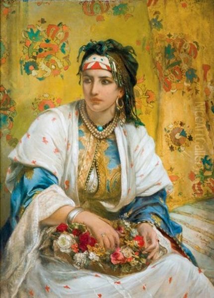 Beaute Orientale, Tanger Oil Painting by Jean-Francois Portaels