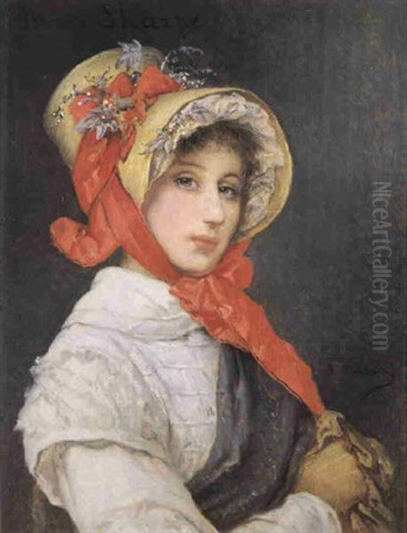 Miss Sharpe Oil Painting by Jean-Francois Portaels