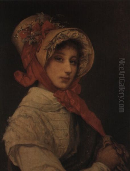 Miss Sharpe Oil Painting by Jean-Francois Portaels