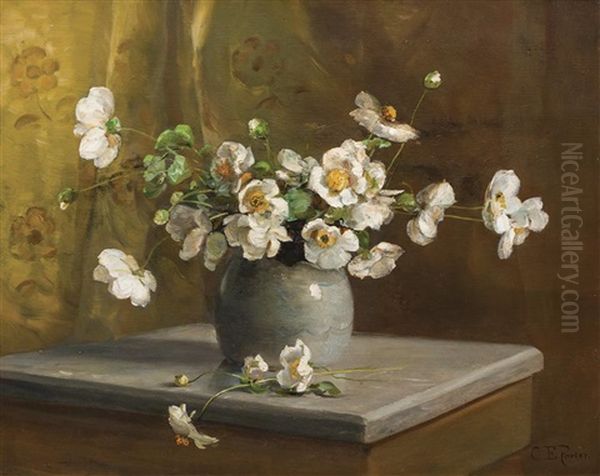 Floral Still Life Oil Painting by Charles Porter