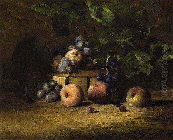 Still Life With Fruit Oil Painting by Charles Porter