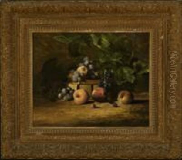 Still Life With Fruit Oil Painting by Charles Porter