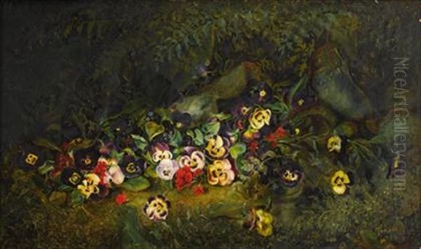 Pansies Oil Painting by Charles Porter