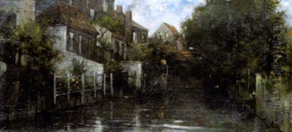 Rei Te Brugge Oil Painting by Edward Antoon Portielje