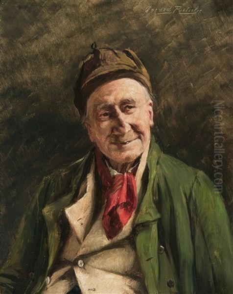 Portrait Of A Man Oil Painting by Gerard Jozef Portielje