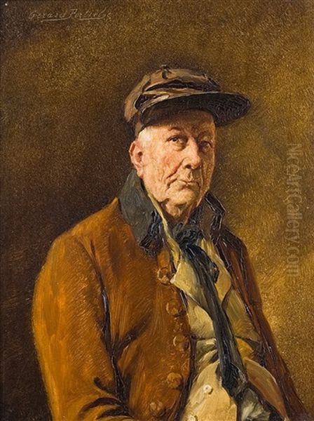 Homme A La Casquette Oil Painting by Gerard Jozef Portielje