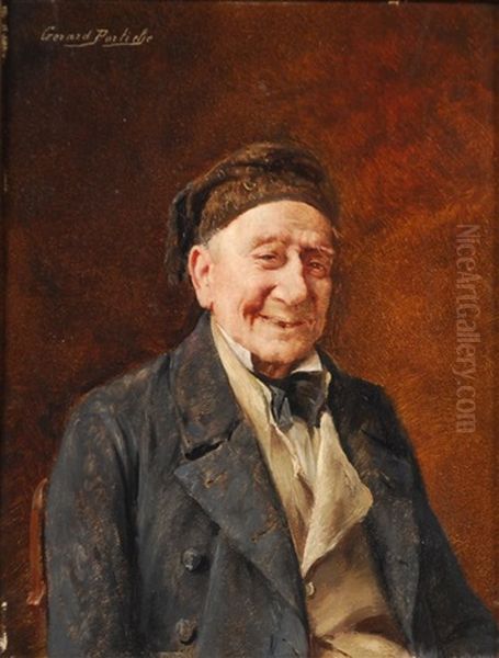 Portrait D'homme Oil Painting by Gerard Jozef Portielje