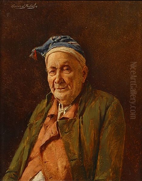 Herenportret Oil Painting by Gerard Jozef Portielje