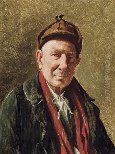 Portrait D'homme Oil Painting by Gerard Jozef Portielje