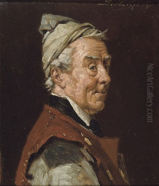 L'aubergiste Oil Painting by Gerard Jozef Portielje