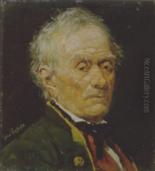 Portret Van Een Man In Klederdracht Oil Painting by Gerard Jozef Portielje