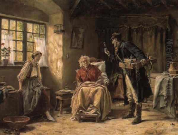 De Leurder Oil Painting by Gerard Jozef Portielje