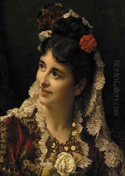 A Young Spanish Beauty by Jan Portielje