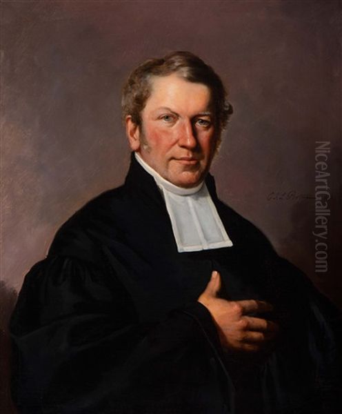 Portrait Of A Magistrate Oil Painting by Christiaan Julius Lodewyck Portman