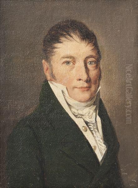 Portrait De Jeune Homme Oil Painting by Louis Leopold Boilly