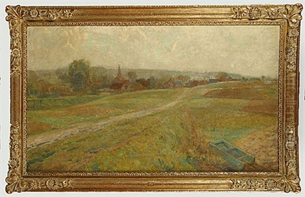 Heuvellandschap Oil Painting by Josef Karel Frans Posenaer