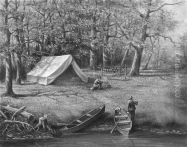 Setting Up Camp by Hugo A. Possner