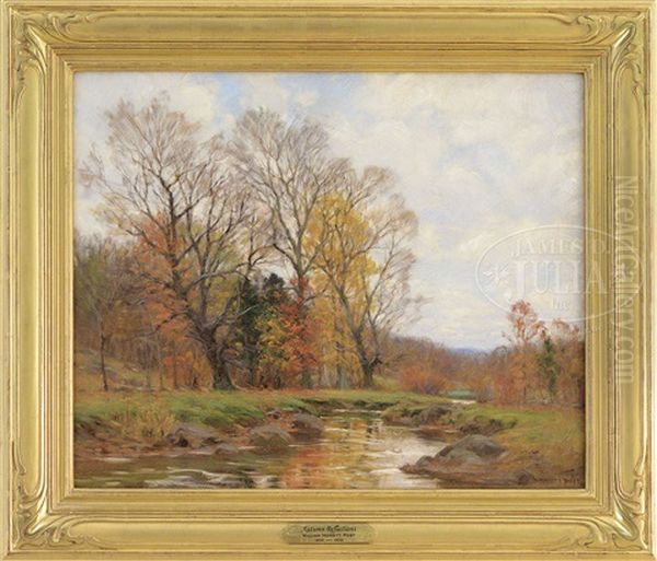 Autumn Reflections Oil Painting by William Merritt Post