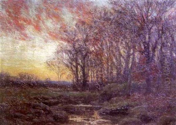 Sunset Glow Oil Painting by William Merritt Post