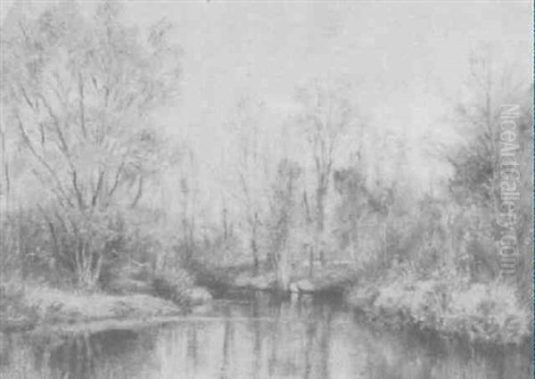 River Landscape by William Merritt Post