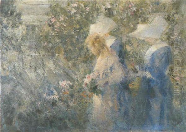 Luci Tra I Fiori Oil Painting by Luca Postiglione