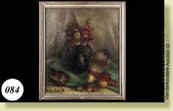 Nature Morte Aux Immortelles Oil Painting by Du Berthe Bois-Favre