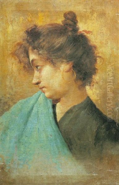 Giovinetta Oil Painting by Salvatore Postiglione