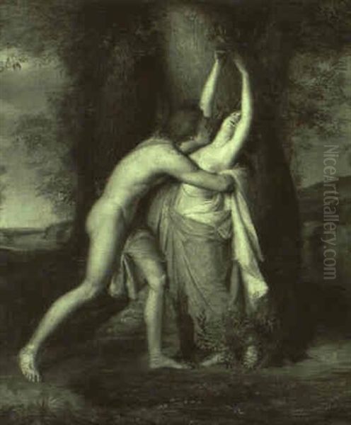 Apollo Und Daphne Oil Painting by Victor Maximilien Potain