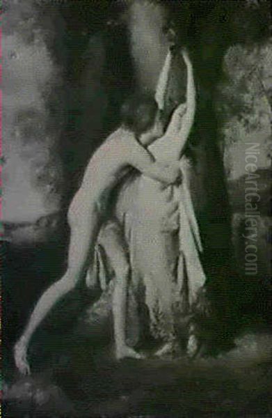 Apollo And Daphne Oil Painting by Victor Maximilien Potain