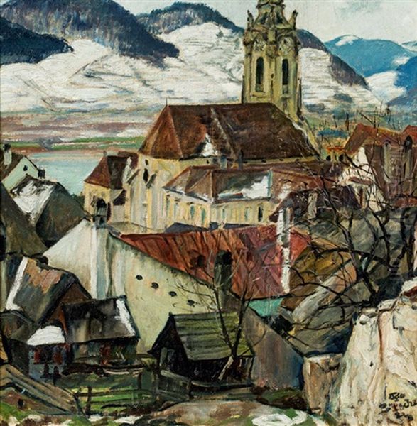 Durnstein Oil Painting by Igo Poetsch